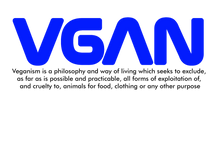 Load image into Gallery viewer, VGAN UNISEX SWEATSHIRT with TEXT