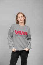 Load image into Gallery viewer, VGAN UNISEX SWEATSHIRT with TEXT