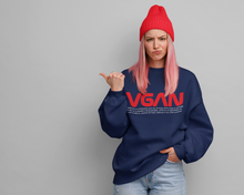 Load image into Gallery viewer, VGAN UNISEX SWEATSHIRT with TEXT