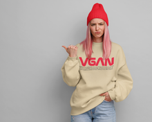 Load image into Gallery viewer, VGAN UNISEX SWEATSHIRT with TEXT