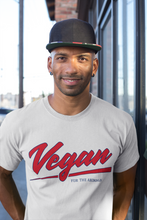 Load image into Gallery viewer, VEGAN 'BASEBALL' LOGO - FOR THE ANIMALS - UNISEX TEE