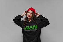 Load image into Gallery viewer, VGAN UNISEX PULLOVER HOODIE with TEXT
