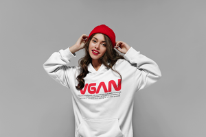 VGAN UNISEX PULLOVER HOODIE with TEXT