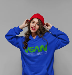 VGAN UNISEX PULLOVER HOODIE with TEXT