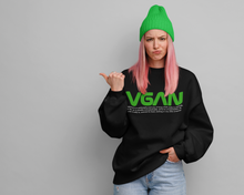 Load image into Gallery viewer, VGAN UNISEX SWEATSHIRT with TEXT
