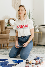 Load image into Gallery viewer, VGAN WOMXN TEE with TEXT
