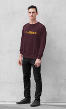 Load image into Gallery viewer, Unisex Ralph Steadman Font - Yellow Gold on Burgundy
